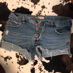 Free People Jean Shorts